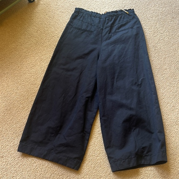 G. Label Goop wide leg linen pants Size 4 Navy Blue NWOT - Picture 7 of 14